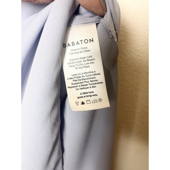 BABATON Aritzia Hopkins Top Sleeveless Asymmetric Tie Sz Small Lilac Purple - Picture 7 of 8